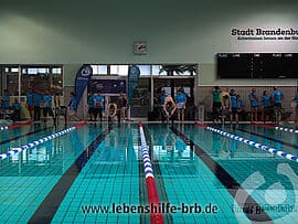 Swimming in my first ever competition